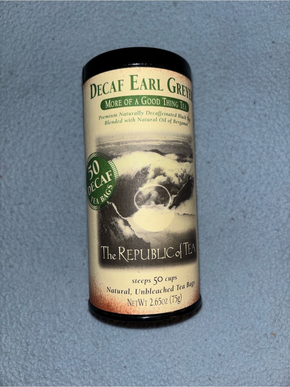 Decaf Earl Grey Tea - Green/Black Canister Unopened